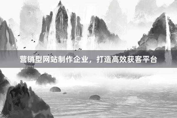 营销型网站制作企业，打造高效获客平台